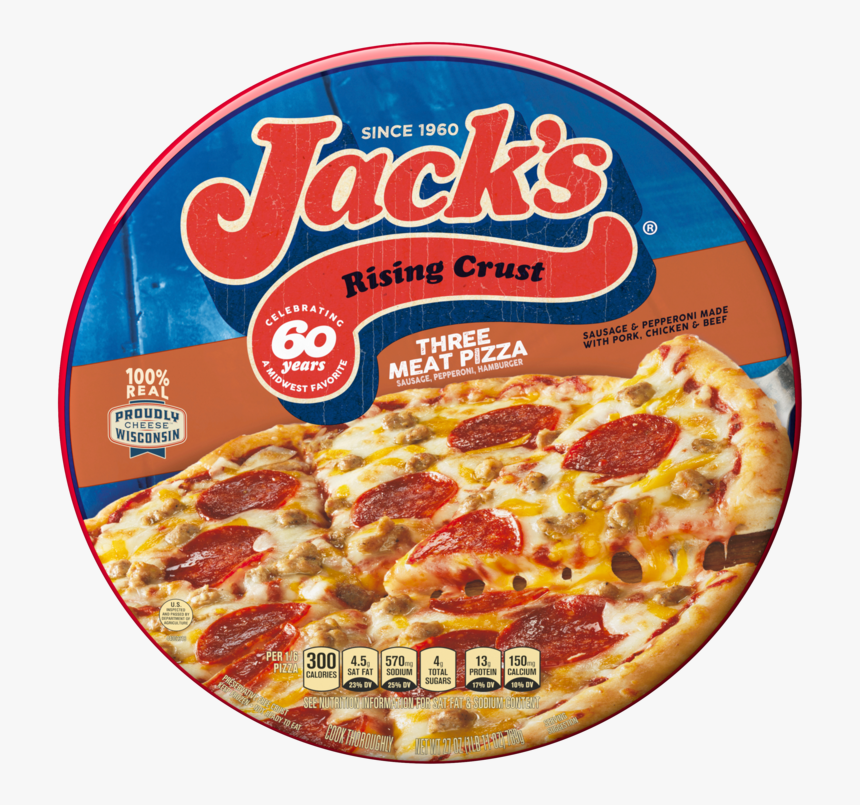 Jack"s Rising Crust Three Meat Frozen Pizza 27 Oz - Jack's Pizza Fries, HD Png Download, Free Download