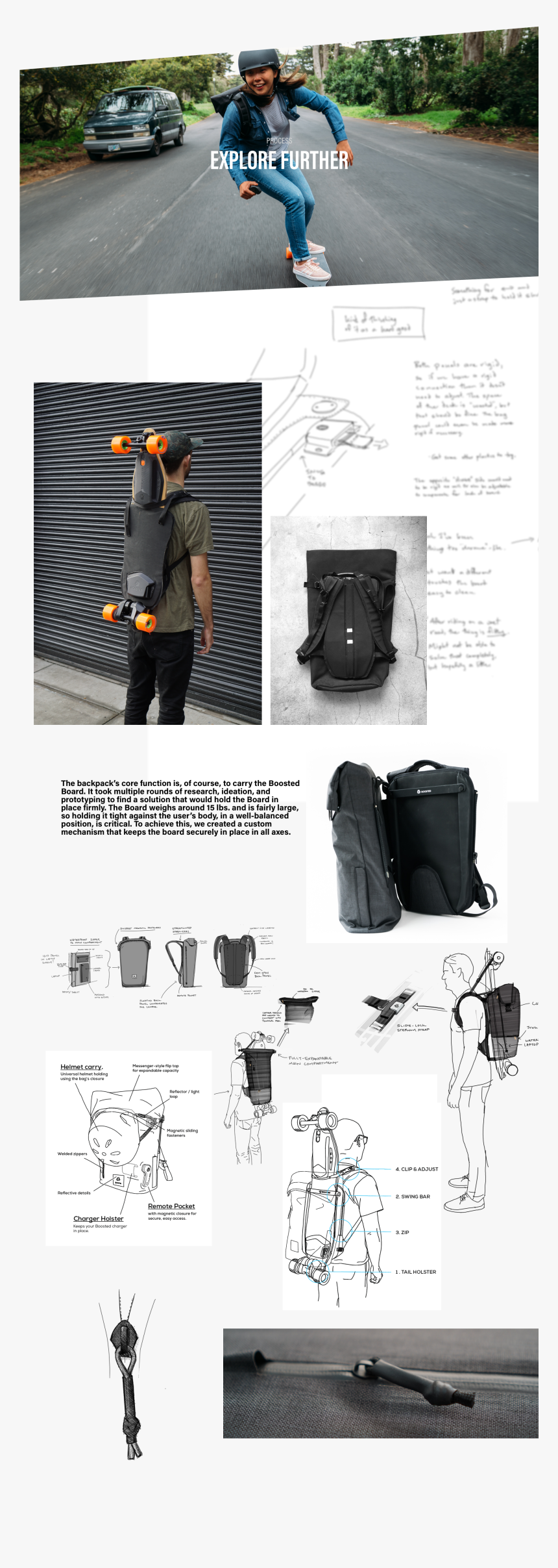 Boosted Backpack - Industrial Design Bag, HD Png Download, Free Download