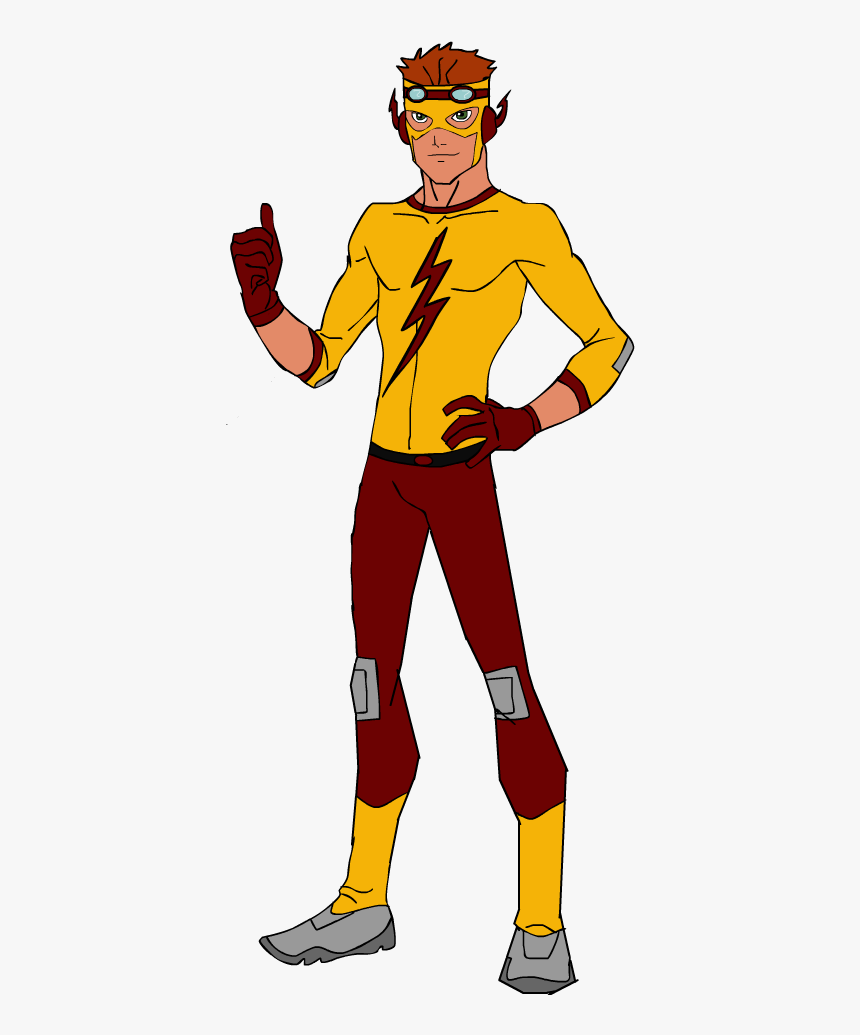 Robin Drawing The Flash - Kid Flash From Young Justice, HD Png Download -  kindpng