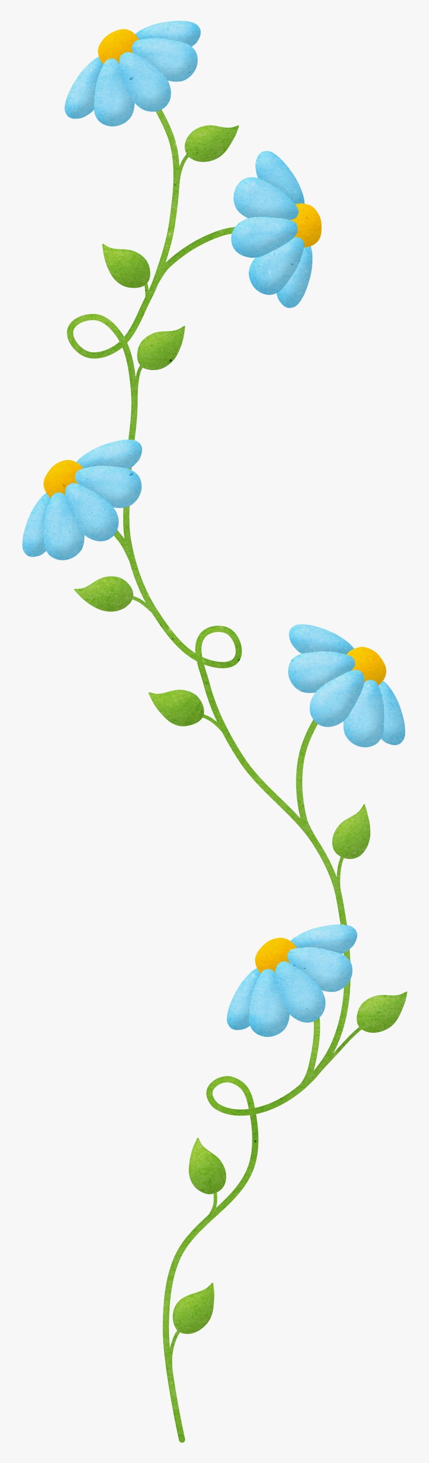 Easter Flower Border Clipart Clip Art Ch - Clipart Flower Vertical Border, HD Png Download, Free Download