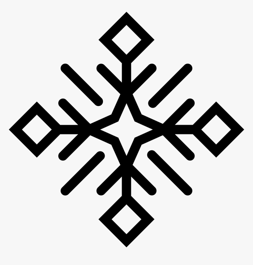 Snowflake - Frost Weather Symbol, HD Png Download, Free Download