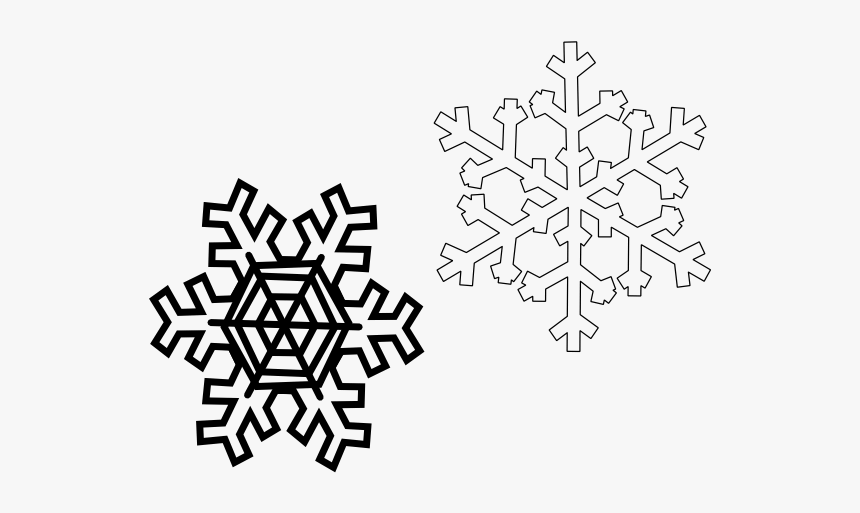 Snowflake-template - Snow Svg, HD Png Download, Free Download