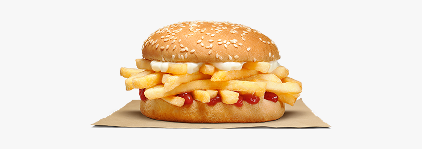 Burger King Nz French Fry Burger - Burger King, HD Png Download, Free Download