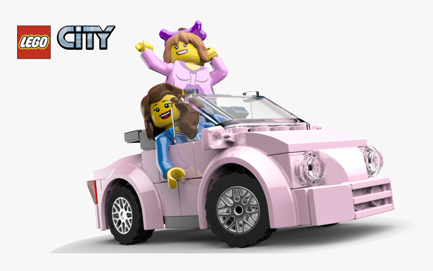 Animated Lego® City Characters In Pink Car - Lego City Undercover Moc, HD Png Download, Free Download