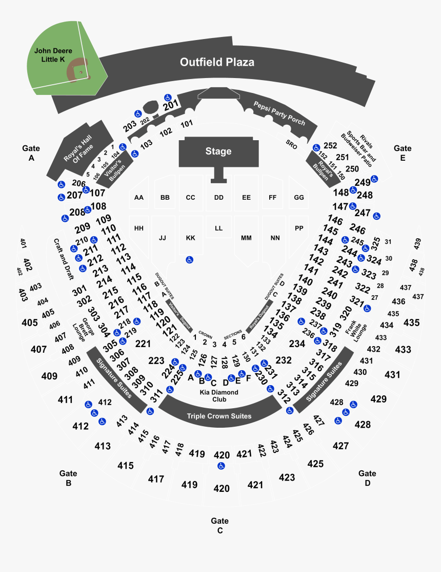 Def Leppard Kauffman Stadium Seating Chart, HD Png Download, Free Download