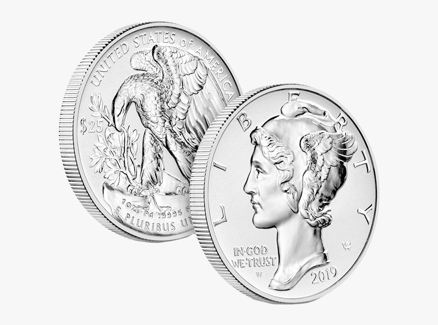 2019 Us Palladium Coin, HD Png Download, Free Download