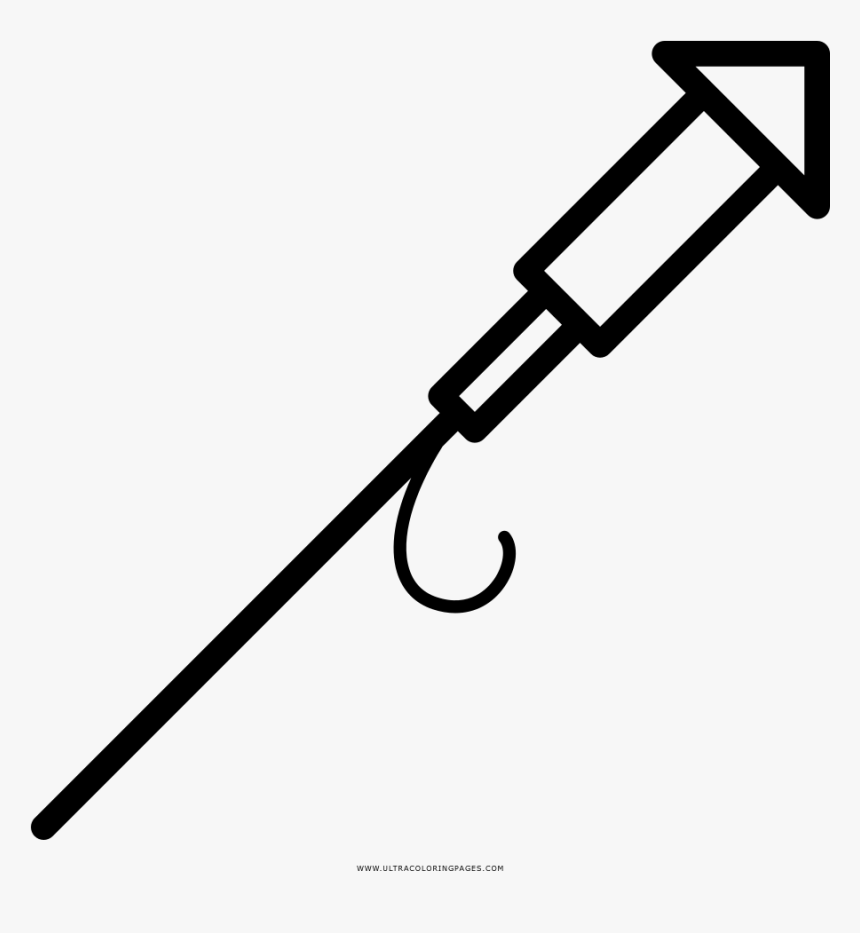 Rocket Coloring Page - Syringe, HD Png Download, Free Download