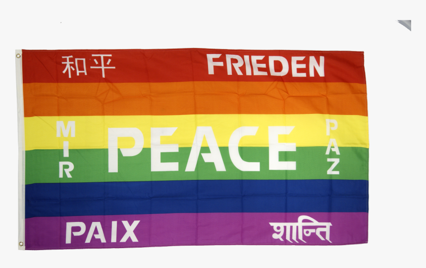 Rainbow With Peace International Flag - Peace, HD Png Download, Free Download