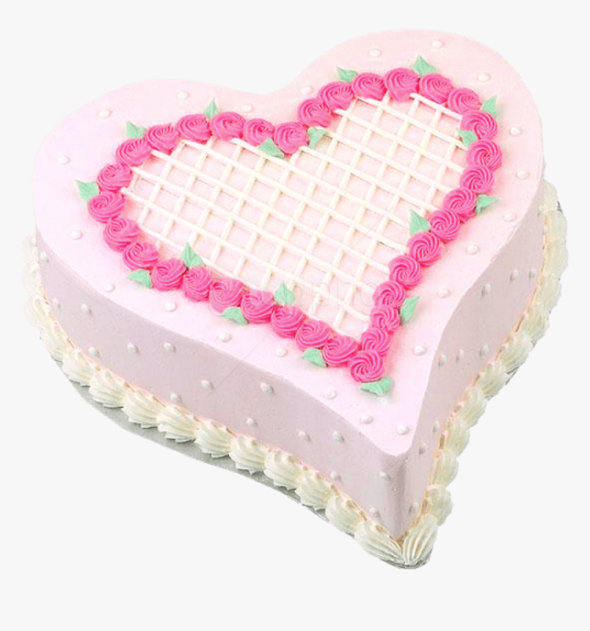 Free Png Download Pink Heart Cake Png Images Background - Heart Size Cake, Transparent Png, Free Download