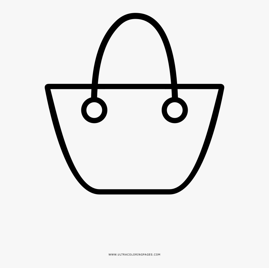Accessories Coloring Page - Handbag, HD Png Download, Free Download