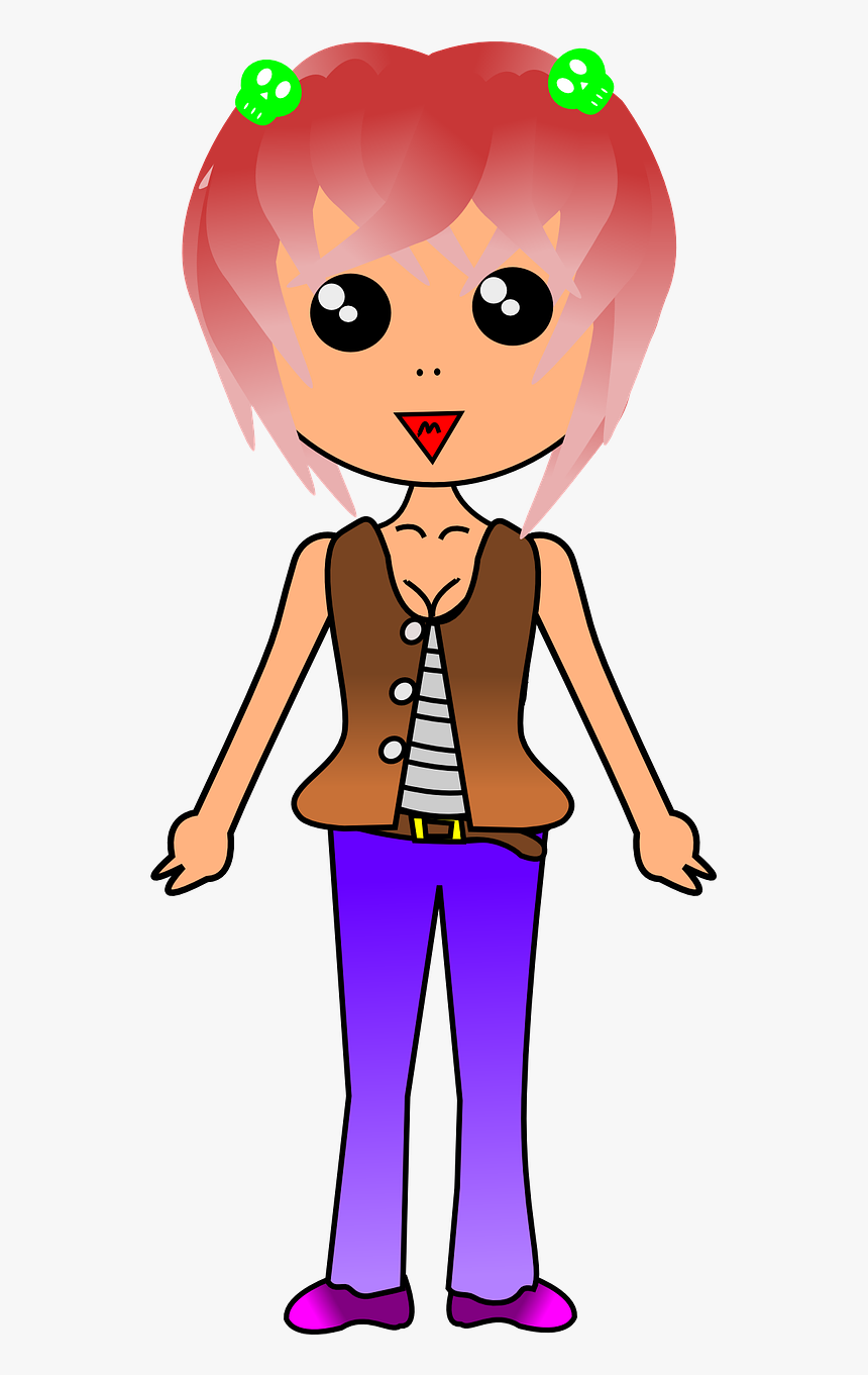 Gambar Kartun Wanita Berdiri, HD Png Download, Free Download