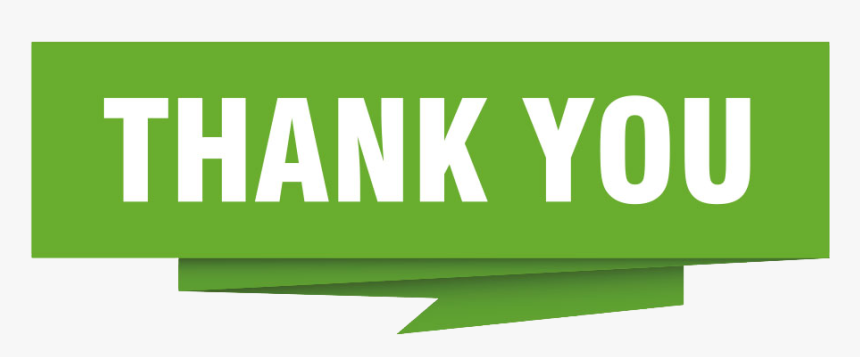Thankyou - Green Thank You Banner, HD Png Download, Free Download