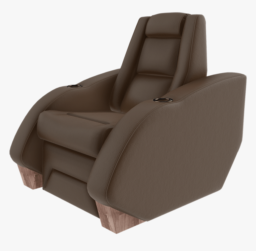 Home Theater Seats Brown Image - Sleeper Chair, HD Png Download, Free Download