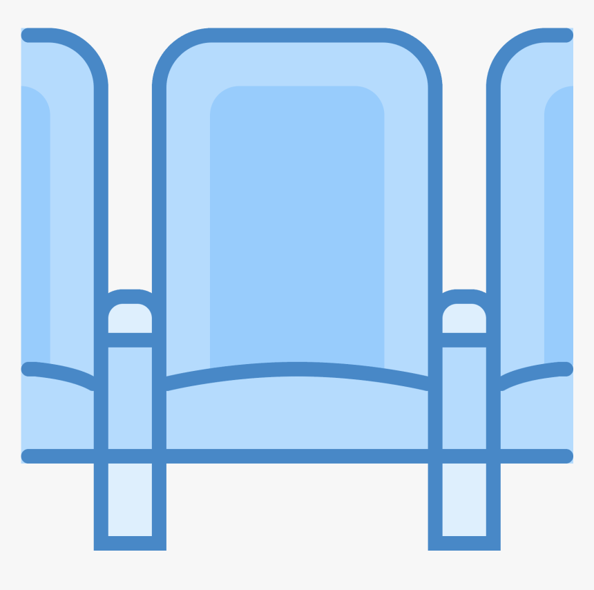 Theater Vector Theatre Seat - Blue Movie Seat Icon, HD Png Download, Free Download