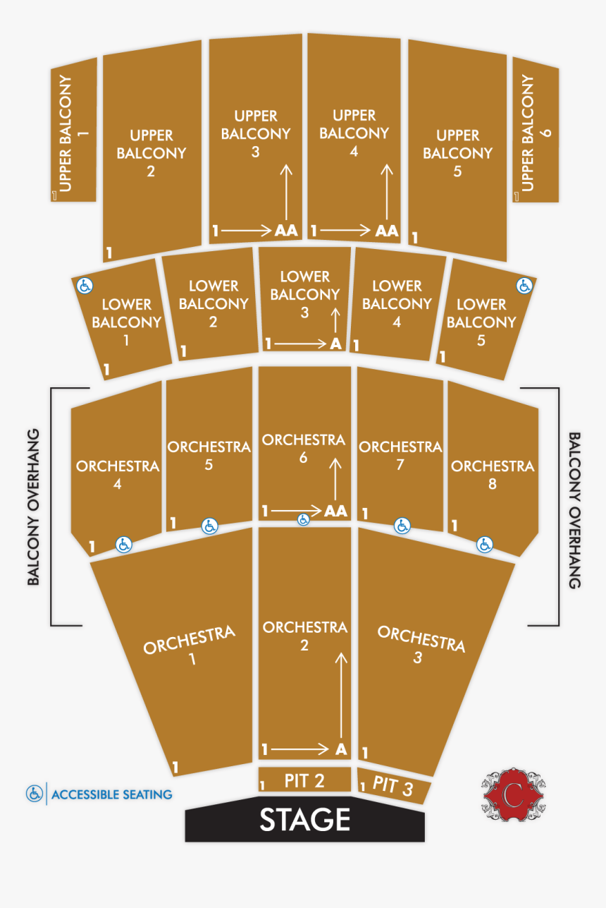 Coronado Theater Seating Chart Rockford Il, HD Png Download, Free Download
