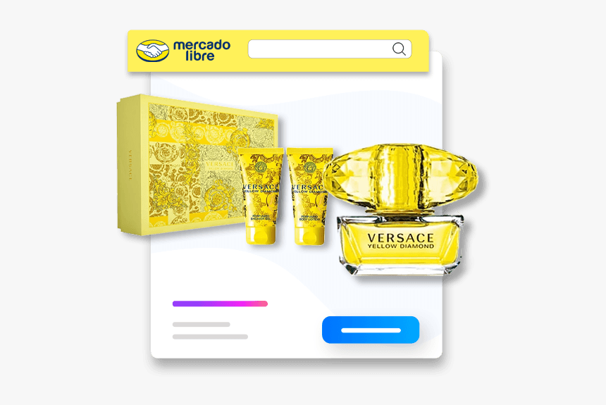 Mercado Libre Integration1 Avasam - Versace Yellow Diamond Set, HD Png Download, Free Download