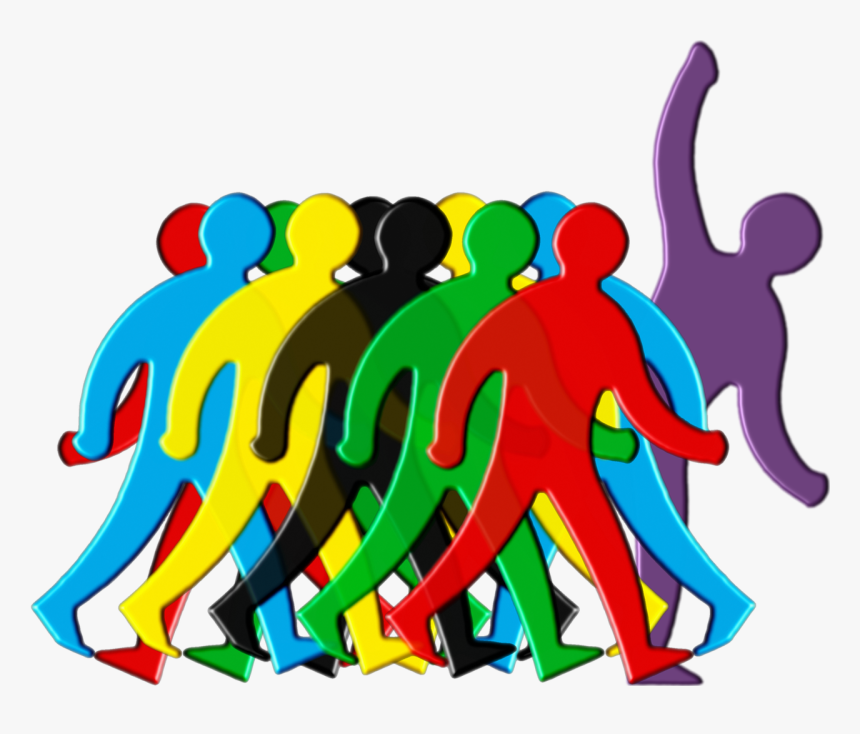 Crowd Stand Out Group Free Photo - Leader And Follower Clipart, HD Png Download, Free Download