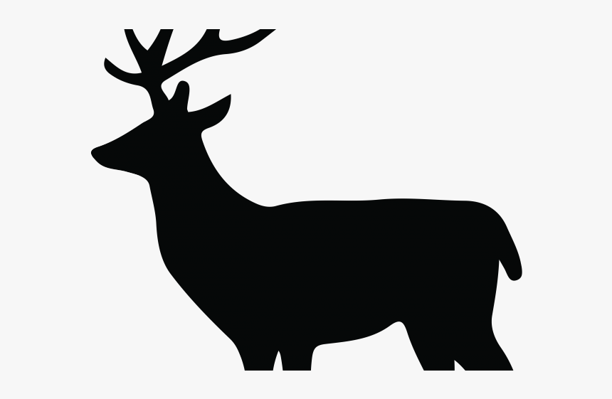 Female Deer Silhouette Png, Transparent Png, Free Download
