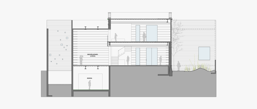 Elena Garro Cultural Center Arquitectura 911sc - Plan, HD Png Download, Free Download