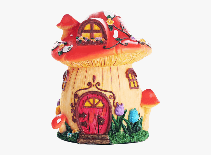 Fairy Garden Mushroom Cottage - Animal Figure, HD Png Download, Free Download