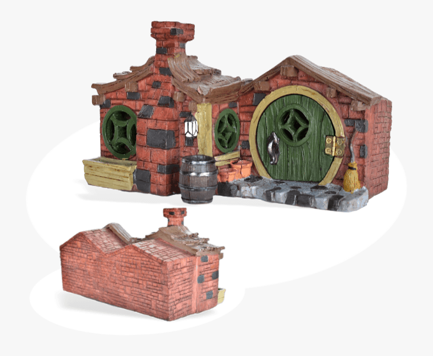 Brick Fairy House - Log Cabin, HD Png Download, Free Download