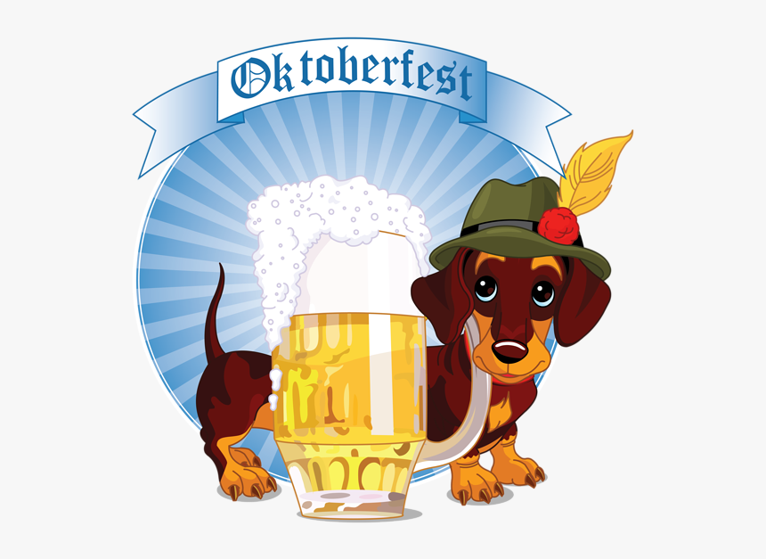 Dachshund With Crown Clipart Clip Art Transparent Download - Free Oktoberfest Clip Art, HD Png Download, Free Download