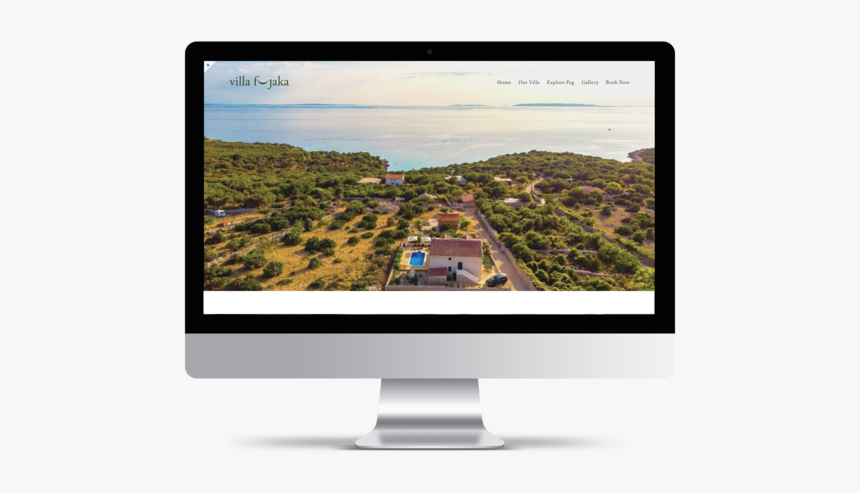 Villa Fjaka Website Mockup - Wallpaper, HD Png Download, Free Download