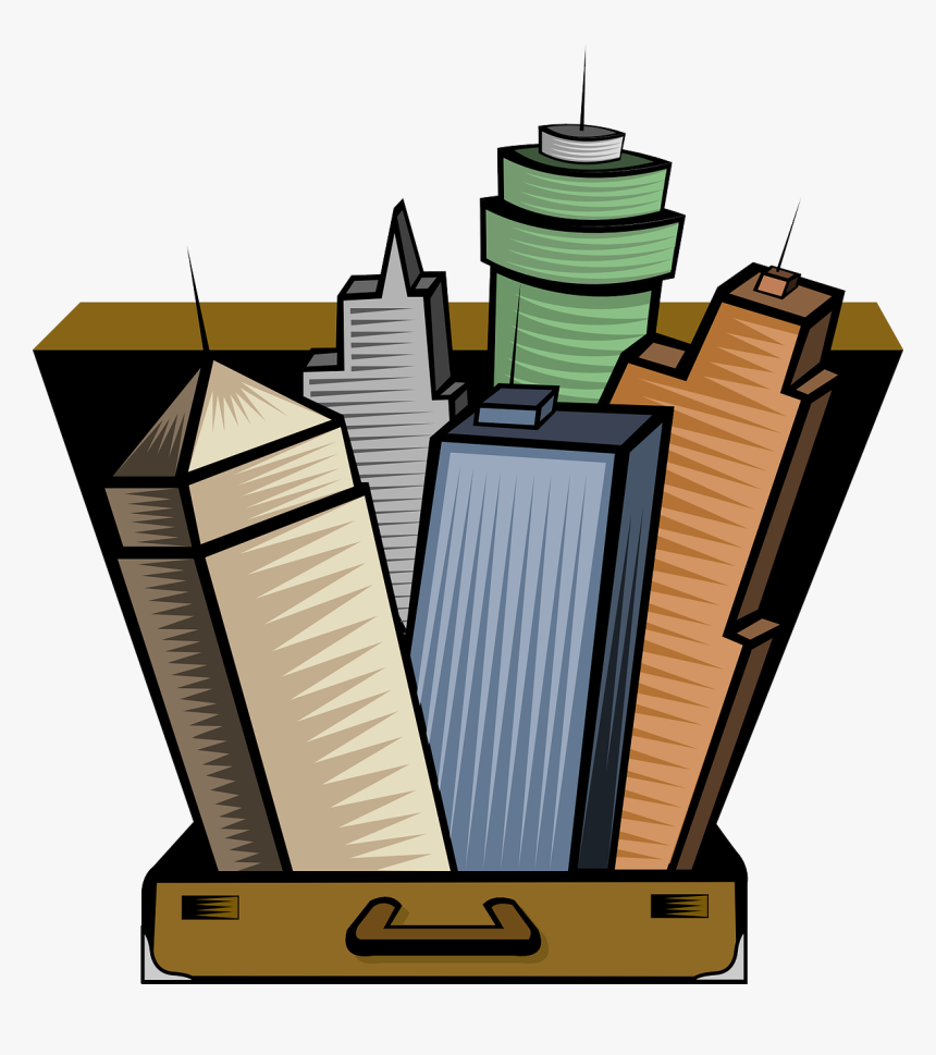 Office Building Cartoon, HD Png Download, Free Download