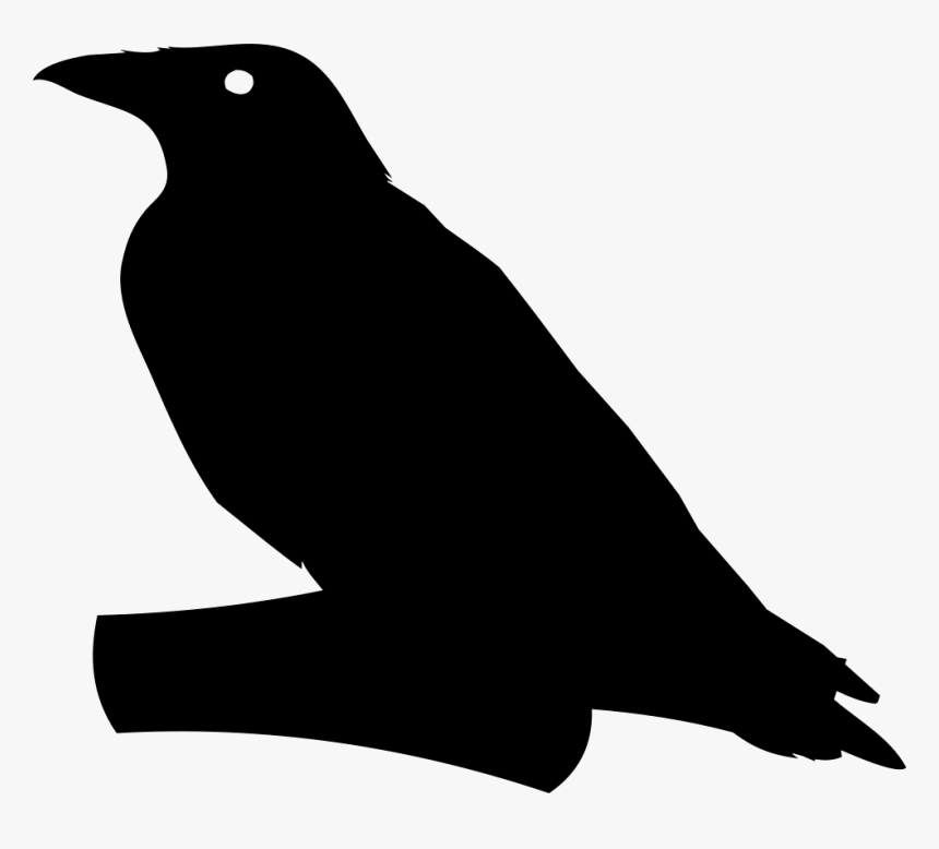 Crow On Branch - Corvo Halloween, HD Png Download, Free Download