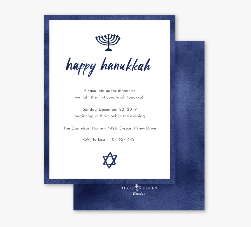 Hanukkah Invitation - Calligraphy, HD Png Download, Free Download