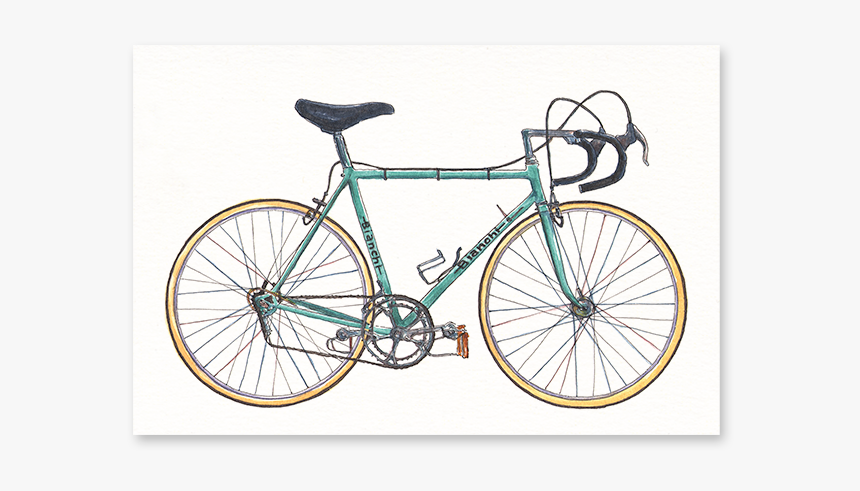 The Classic Bianchi Bicycle Post Card - Cannondale R4000si, HD Png Download, Free Download