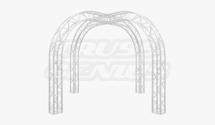 10-foot Truss Trade Show Booth With Circular Arches - Arch, HD Png Download, Free Download
