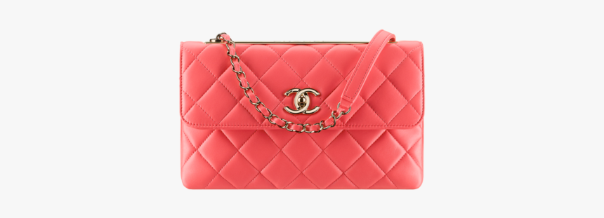 Handbag Pink Leather Tone Chanel Free Transparent Image - Shoulder Bag, HD Png Download, Free Download