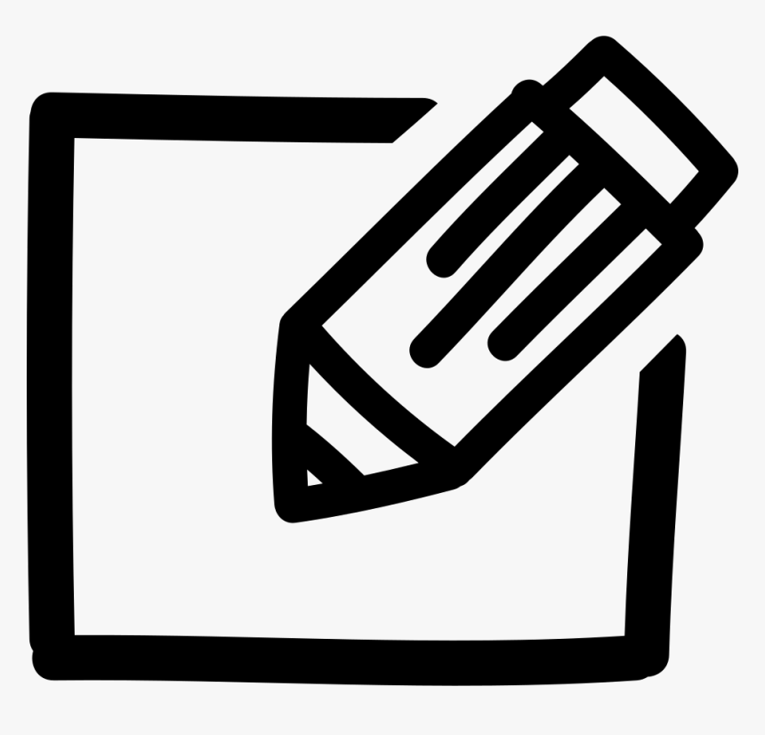 Edit Hand Drawn Interface Symbol - Edit Icon Hand Drawn, HD Png Download, Free Download