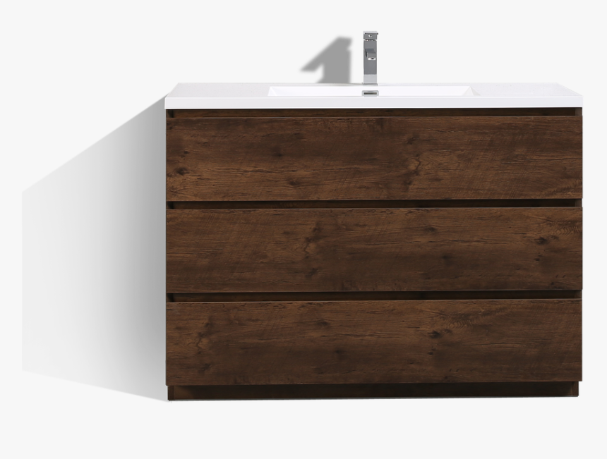 Angeles 48″ Modern Bathroom Vanity W/ 3 Drawers And - Dresser, HD Png Download, Free Download