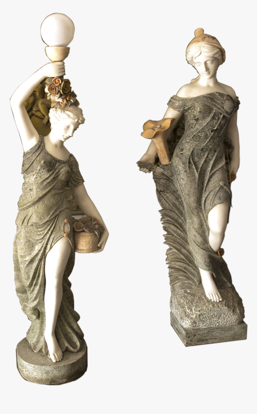 Large Garden Statues Outdoor Life-size Female Decoration - Statue, HD Png Download, Free Download