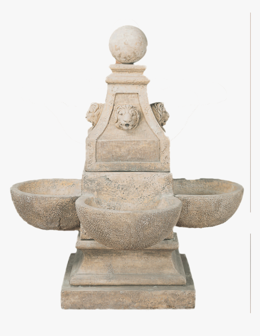 Venetian Cast Stone Outdoor Garden Fountain With Spout - Statue, HD Png Download, Free Download