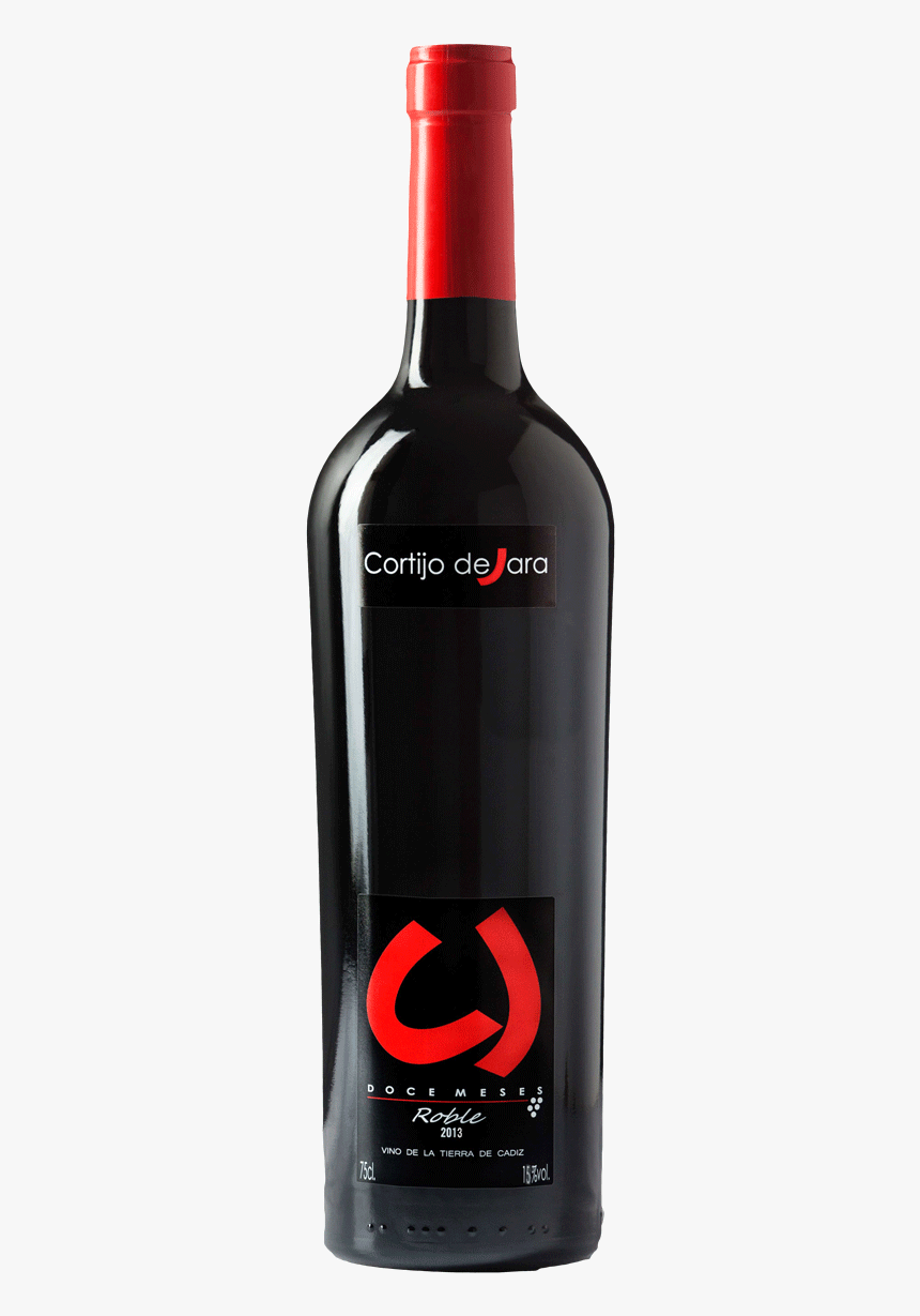 Botella De 75 Cl De Vino Tinto Cortijo De Jara 12 Meses - Smartphone, HD Png Download, Free Download