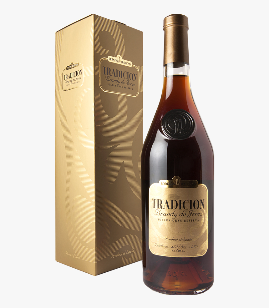 Botella Brandy Tradición Solera Gran Reserva De Bodegas - Glass Bottle, HD Png Download, Free Download