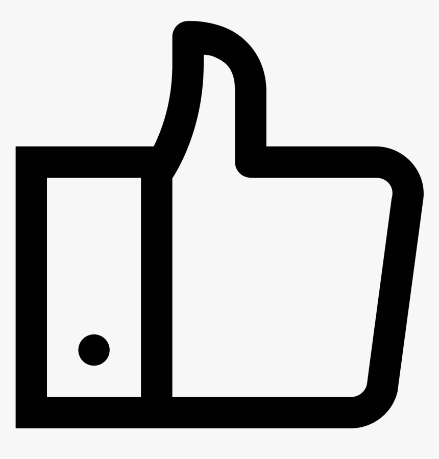 Facebook Like Icon - Like Facebook Logo White Black, HD Png Download, Free Download