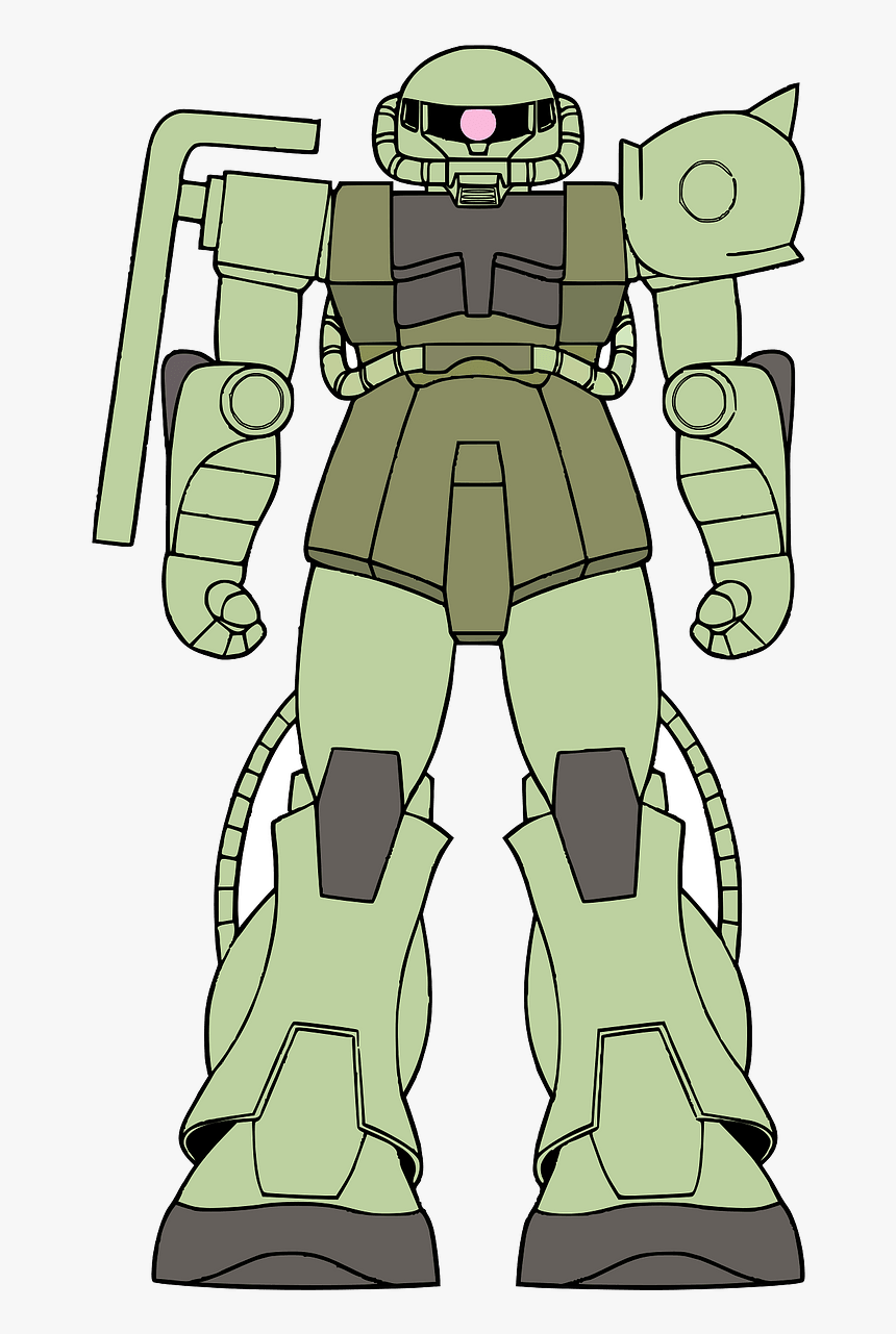 Gundam Cartoon Sd Zaku, HD Png Download - kindpng