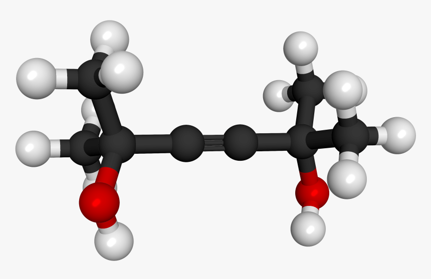 2,5 Dimethyl 3 Hexyne 2,5 Diol 3d Ball - Illustration, HD Png Download, Free Download