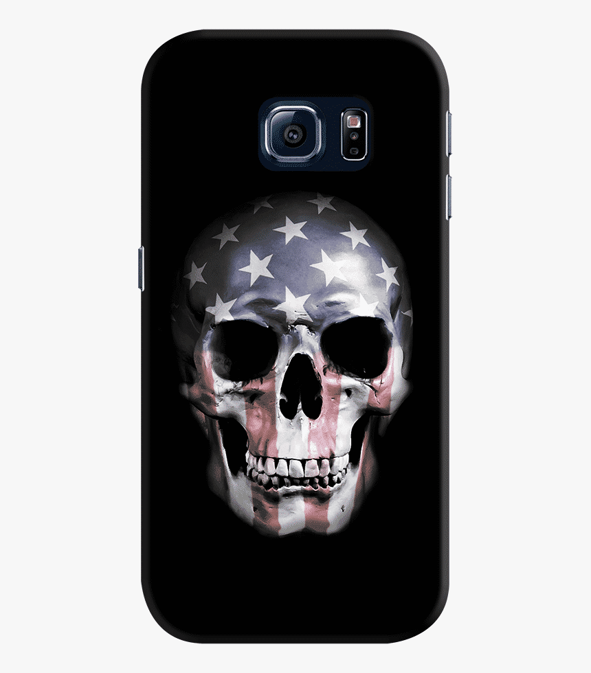 Skull American Flag Dark, HD Png Download, Free Download