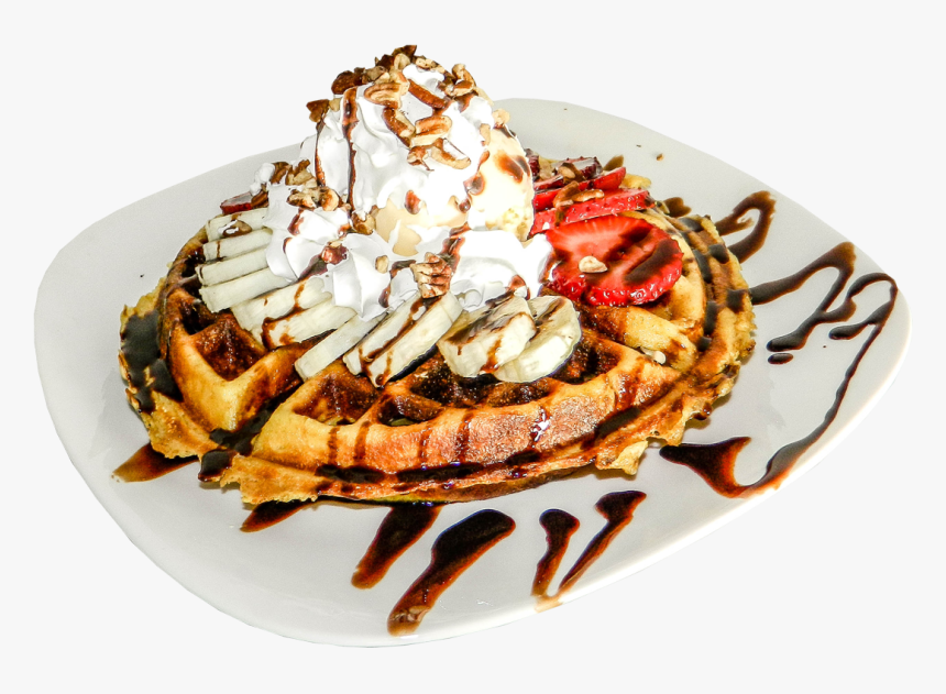 Belgian Waffle With Ice Cream Png , Png Download - Waffle With Ice Cream Png, Transparent Png, Free Download