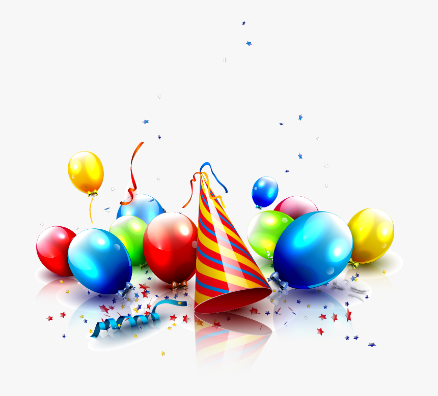 Party Birthday Hat Png - Vector Transparent Background Birthday Confetti Png, Png Download, Free Download