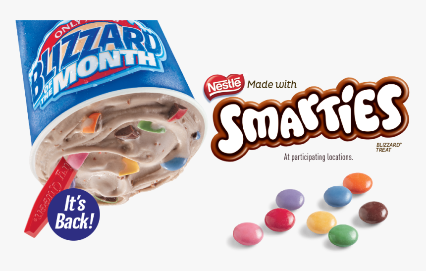 Dairy Queen Smarties Blizzard, HD Png Download, Free Download