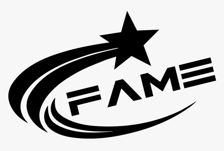 Black Logo Fame - Emblem, HD Png Download, Free Download