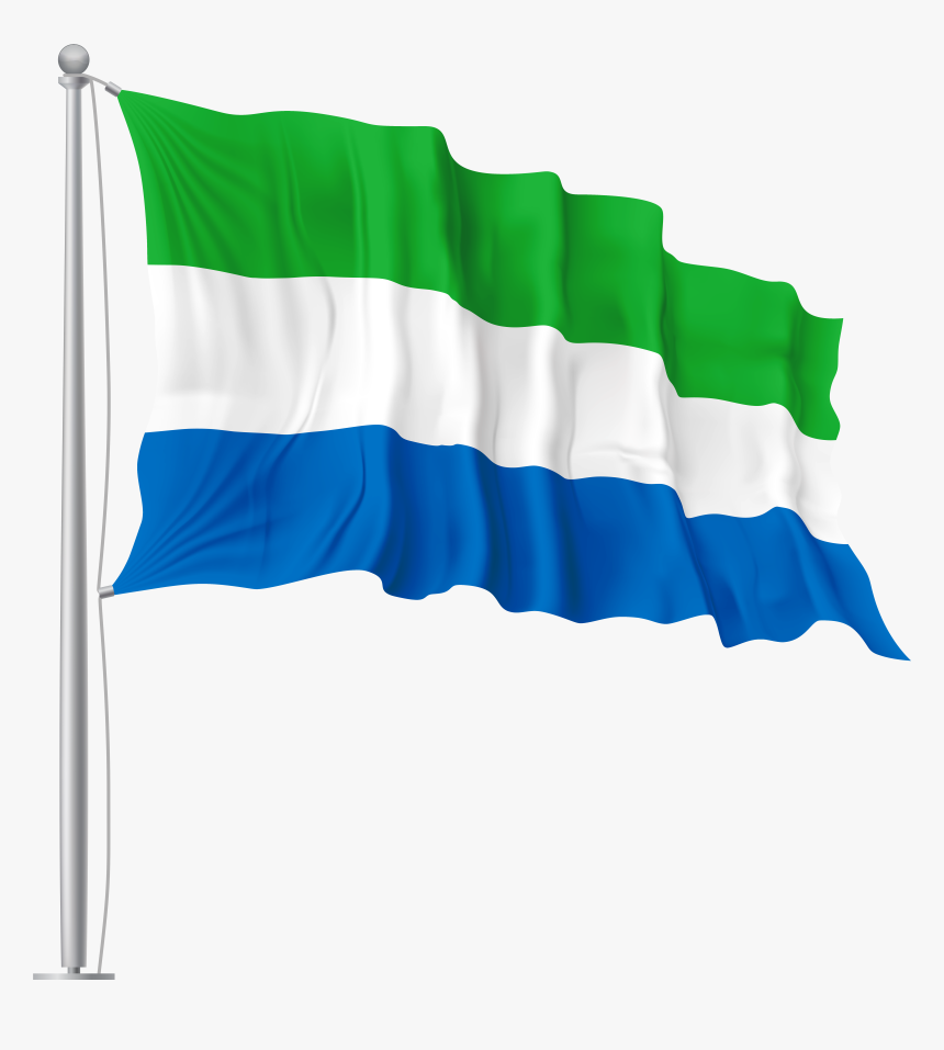 Sierra Leone Waving Flag Png Image, Transparent Png, Free Download