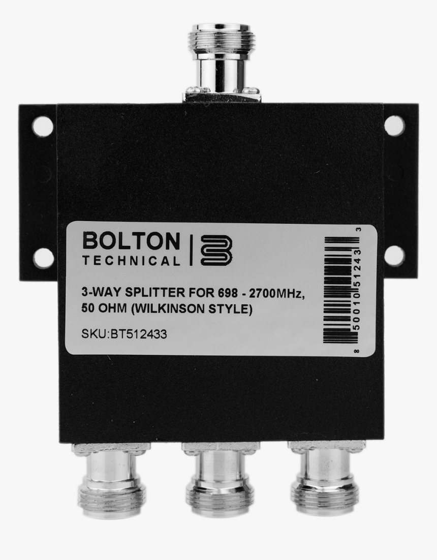 Bolton Technical Low Pim 3 Way Splitter 698 2700mhz - Radio, HD Png Download, Free Download