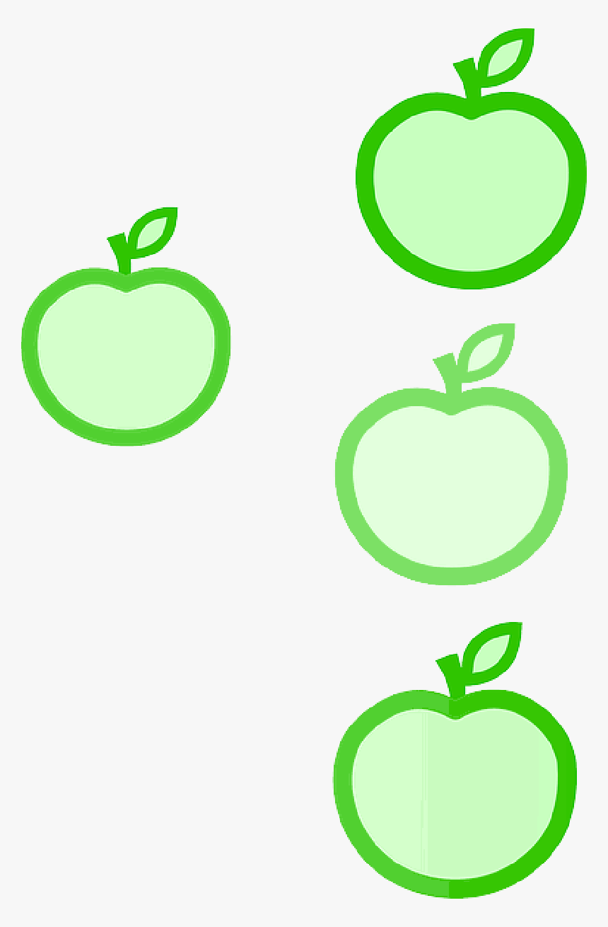 Red, Green, Apple, Food, Apples, Yellow, Cartoon - Granny Smith, HD Png  Download - kindpng